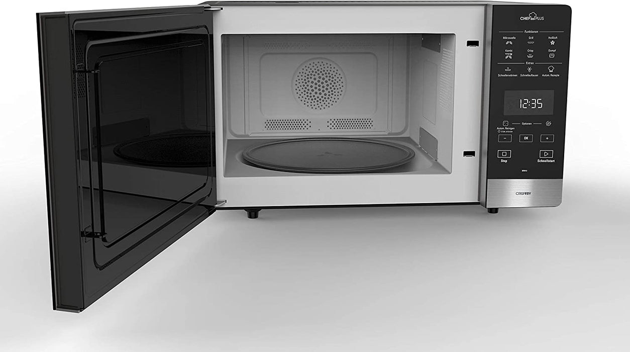 Bauknecht Chef Plus / 5in1-Multifunktionsmikrowelle / 800 W/25 L Garraum/Heißluft 1700 W/ Quartz Grill 900 W/ DualCrisp & CrispFry/ Dampfgaren