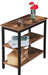 Beistelltisch, Nachttisch mit 3 Ablage, Sofatisch Industriestil, Nachtschrank, Schlafzimmer, Wohnzimmer, Küche, Einfach zu montieren, Vintage