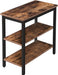 Beistelltisch, Nachttisch mit 3 Ablage, Sofatisch Industriestil, Nachtschrank, Schlafzimmer, Wohnzimmer, Küche, Einfach zu montieren, Vintage