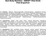 Best Body Nutrition Vital Drink ZEROP® - Pink Grapefruit, Original Getränkekonzentrat - Sirup - zuckerfrei, 1:80 ergibt 80 Liter Fertiggetränk