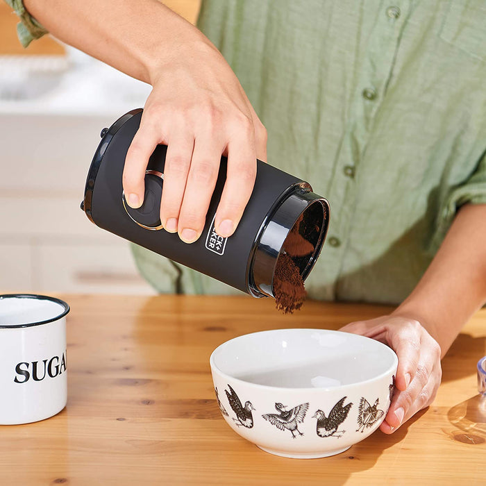 Black + Decker - Elektrische Mühle für Kaffee, Nüsse, Gewürze, Samen. Schnell, 150W, 50g, Behälter und Klingen aus Edelstahl