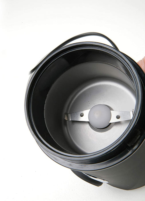 Black + Decker - Elektrische Mühle für Kaffee, Nüsse, Gewürze, Samen. Schnell, 150W, 50g, Behälter und Klingen aus Edelstahl