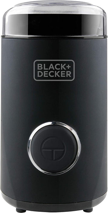 Black + Decker - Elektrische Mühle für Kaffee, Nüsse, Gewürze, Samen. Schnell, 150W, 50g, Behälter und Klingen aus Edelstahl