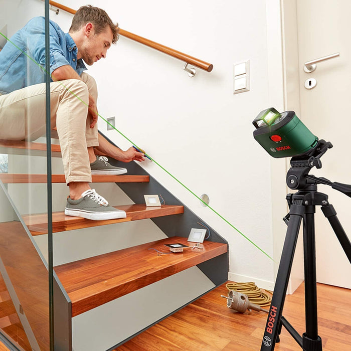 Bosch Kreuzlinienlaser AdvancedLevel 360 (3 Laserlinien inkl. 360° zum Ausrichten im ganzen Raum)