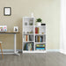 Bücherregal, Regal mit 3 Fächern, Standregal, mit höhenverstellbaren Ablagen, für Wohnzimmer, Kinderzimmer, Büro, 24 x 40 x 93 cm, weiß