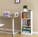 Bücherregal, Regal mit 3 Fächern, Standregal, mit höhenverstellbaren Ablagen, für Wohnzimmer, Kinderzimmer, Büro, 24 x 40 x 93 cm, weiß