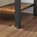 Bücherregal mit 4 Ebenen, Aufbewahrungsregal, Stahlgestell, Höhe 120 cm, für Wohnzimmer, Büro, Arbeitszimmer und Flur, Industrie-Design