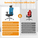 Bürostuhl Ergonomischer Schreibtischstuhl, Drehstuhl hat Verstellbarer Lordosenstütze, Kopfstütze und Armlehne, Höhenverstellung und Wippfunktion