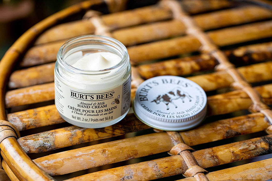 99% natürliche feuchtigkeitsspendende Mandel- und Milch-Handcreme — 56,6 Gramm Glas