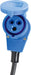Camping CEE-Adapterleitung Caravan, 230V/16A CEE-Stecker & Schutzkontaktkupplung – IP44 Kfz-Zubehör – 3-polige 1,5m Leitung Schutzkontakt Stecker – Made in Germany – Schwarz/Blau