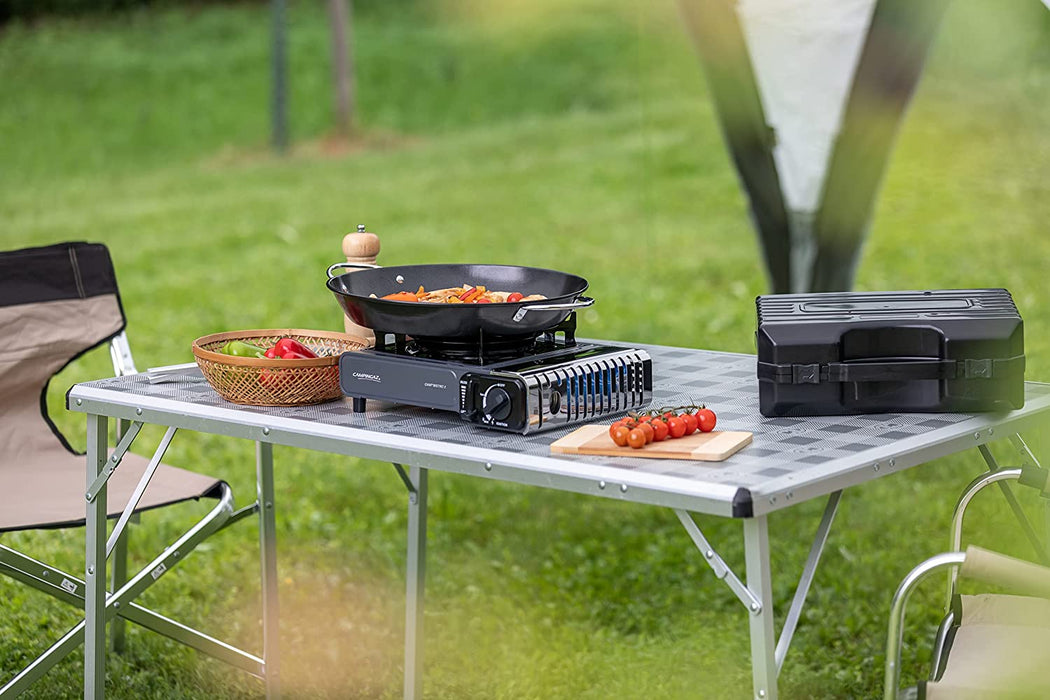 Campingaz Camp Bistro DLX kompakter Outdoor Gas-/ Gaskartuschen-/ CampingKocher Camp Bistro DLX, 1 flammig, 2.200 Watt, mit Überhitzungsschutz 