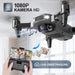 D40 Faltbare Drohne mit 1080P Kamera für Kinder, RC Mini Drone mit 2 Batterien lange Flugzeit,FPV Live Übertragung,App Steuerung für Anfänger