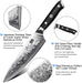 Damastmesser Kochmesser 67 Schichten Damaststahl Küchenmesser mit G10 Griff 20CM - PRO Series