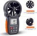 Digitaler Anemometer Handheld Windmesser Wind Speed Meter Gauge,Präzise Messung der Windgeschwindigkeit (CFM) mit MAX/MIN/AVG
