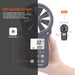 Digitaler Anemometer Handheld Windmesser Wind Speed Meter Gauge,Präzise Messung der Windgeschwindigkeit (CFM) mit MAX/MIN/AVG