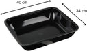 Dr. Oetker Maxi Bräter Emaille, Familien-Bratform für Braten, Hähnchen und Gemüse mit Quarz-Emaille-Beschichtung, Menge 1 Stück, 40 x 34 cm