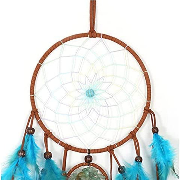 Dreamcatcher Handgefertigt Traumfänger Feder Traumfänger Traumfänger Klein Dream Catchers für Wandbehang Wohnkultur Ornamente Handwerk Dekoration (70) (Moon)