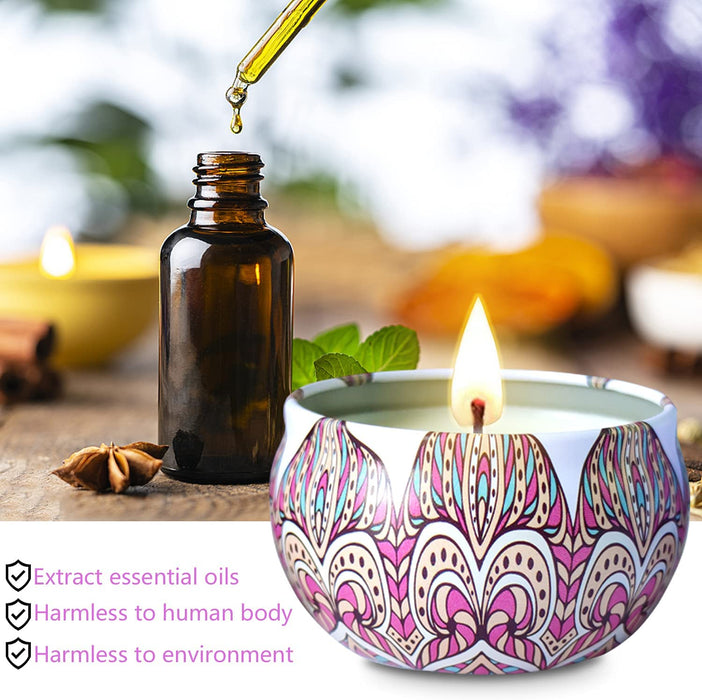Duftkerzen Set Geschenke für Frauen Mama Weihnachten, 12 Stück 2.5 Oz Sojawachs Duft Kerzen Geschenkset mit 12 Personalisierte Aromen 