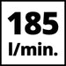Einhell Kompressor (1100 W., max. 8 bar, 6 l-Tank, 185 l/min Ansaugleistung, Motordrehzahl 15000 min^-1, Druckminderer, Manometer, ölfrei)