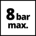 Einhell Kompressor (1100 W., max. 8 bar, 6 l-Tank, 185 l/min Ansaugleistung, Motordrehzahl 15000 min^-1, Druckminderer, Manometer, ölfrei)