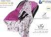 Einschlagdecke 100% Baumwolle 85x85cm Kuscheldecke für Kinderwagen Babyschale universal Baby Decke doppelseitig Babydecke Buggy Autositz