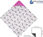 Einschlagdecke 100% Baumwolle 85x85cm Kuscheldecke für Kinderwagen Babyschale universal Baby Decke doppelseitig Babydecke Buggy Autositz