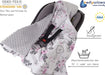 Einschlagdecke 100% Baumwolle 85x85cm Kuscheldecke für Kinderwagen Babyschale universal Baby Decke doppelseitig Babydecke Buggy Autositz