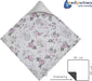 Einschlagdecke 100% Baumwolle 85x85cm Kuscheldecke für Kinderwagen Babyschale universal Baby Decke doppelseitig Babydecke Buggy Autositz