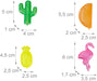  Eiswürfel wiederverwendbar, 100er Set, 4 Motive, Kunststoff, Party Deko, Mehrfacheiswürfel für Getränke, bunt, 2 x 5.5 x 2.5 cm