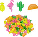  Eiswürfel wiederverwendbar, 100er Set, 4 Motive, Kunststoff, Party Deko, Mehrfacheiswürfel für Getränke, bunt, 2 x 5.5 x 2.5 cm