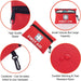 Erste Hilfe Set - 92-teiliges Premium Erste-Hilfe-Set für Haus, Auto, Reise, Büro, Sport, Wandern, Camping, Rettung (Rot)