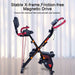  Falt-Heimtrainer, Heimtrainer mit 8 Widerstandsstufen, Verstellbarer Sitz, LCD-Display, Cardio-Trainings-Indoor-Bike für Erwachsene Indoor Bike