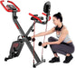  Falt-Heimtrainer, Heimtrainer mit 8 Widerstandsstufen, Verstellbarer Sitz, LCD-Display, Cardio-Trainings-Indoor-Bike für Erwachsene Indoor Bike