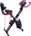  Falt-Heimtrainer, Heimtrainer mit 8 Widerstandsstufen, Verstellbarer Sitz, LCD-Display, Cardio-Trainings-Indoor-Bike für Erwachsene Indoor Bike