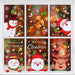 Fensterbilder Weihnachten, Weihnachtsdeko Fensteraufkleber PVC Fensterdeko Fenstersticker Selbstklebend Fensterfolie für Türen Schaufenster Vitrinen