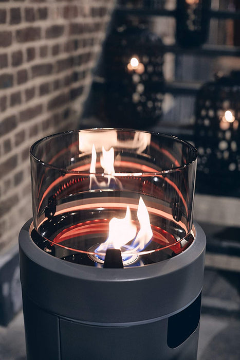 Feuerstelle NOVA LED L, Gas Terrassenfeuer mit Ambientebeleuchtungen, ECO GREEN Brenner-Technologie und exzellentem Design