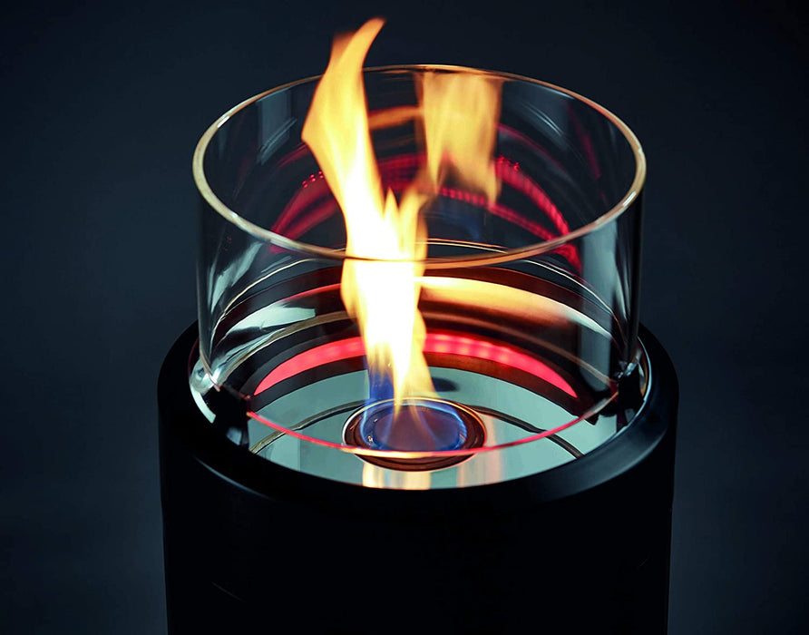 Feuerstelle NOVA LED L, Gas Terrassenfeuer mit Ambientebeleuchtungen, ECO GREEN Brenner-Technologie und exzellentem Design