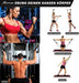 Fitnessbänder Set, 200lbs Resistance Bands 5 Verschiedene Stärken, Widerstandsbänder Set mit Griffen Knöchelriemen und Türanker Tragbarer Rucksack, für Indoor Home Gym und Outdoor