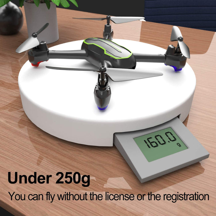 GPS-Drohne mit HD-Kamera 1080p für Anfänger, RC Quadrocopter Drohnen FPV mit GPS RTH Funktion / 32 Minuten Flug / Folge mir Funktion ( zwei Batterien )