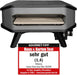 Gas Pizza Ofen mobiler Pizzaofen Pizzastein Gasgrill bis 400°Grad regelbar mit 34x34 cm Pizzastein tragbar Terrasse Balkon Test SEHR GUT