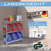 Getränkekistenregal 6 Kisten Made in Germany professionelle Ordnung für Kisten Regal für Getränkekisten, Wasserkistenregal, Bierkistenregal