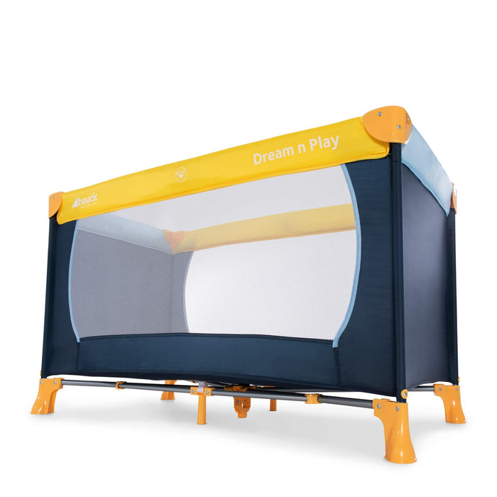 Hauck Kinderreisebett Dream N Play / inklusive Einlageboden und Tasche / 120 x 60cm / ab Geburt / tragbar und faltbar, Mehrfarbig