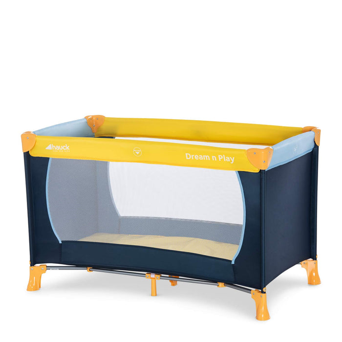 Hauck Kinderreisebett Dream N Play / inklusive Einlageboden und Tasche / 120 x 60cm / ab Geburt / tragbar und faltbar, Mehrfarbig