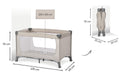 Hauck Reisebett Dream N Play / für Babys und Kinder ab Geburt bis 15 kg / 120 x 60 cm / Leicht / Kompakt Faltbar / Inkl. Trage Tasche / Beige