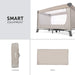 Hauck Reisebett Dream N Play / für Babys und Kinder ab Geburt bis 15 kg / 120 x 60 cm / Leicht / Kompakt Faltbar / Inkl. Trage Tasche / Beige