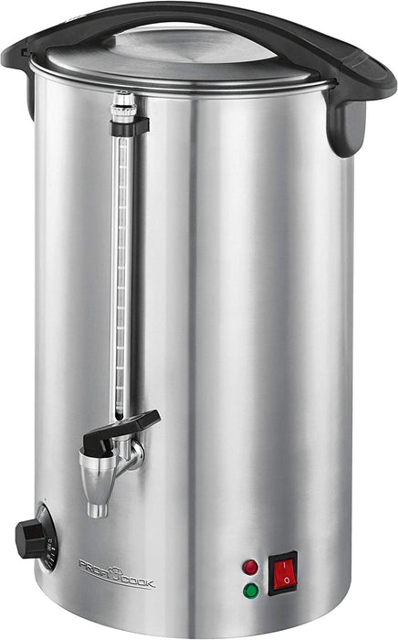 Heißgetränkeautomat, zum Erhitzen und Warmhalten von z.B. Glühwein / Kaffee / Tee / Punsch oder Suppen, hochwertiges Edelstahlgehäuse, 16 Liter