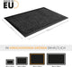 Hochwertige Fußmatte grau schwarz 90x120cm groß für Innen & Außen - Schmutzfangmatte rutschfest, waschbar & wetterfest - Fussmatte für Eingangsbereich