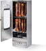 Hochwertiger Räucherofen/Räucherschrank aus Edelstahl - Holzbefeuerung I Tragbarer Smoker 110 cm I Perfekt zum Räuchern I Passen bis zu 15kg Fleisch 