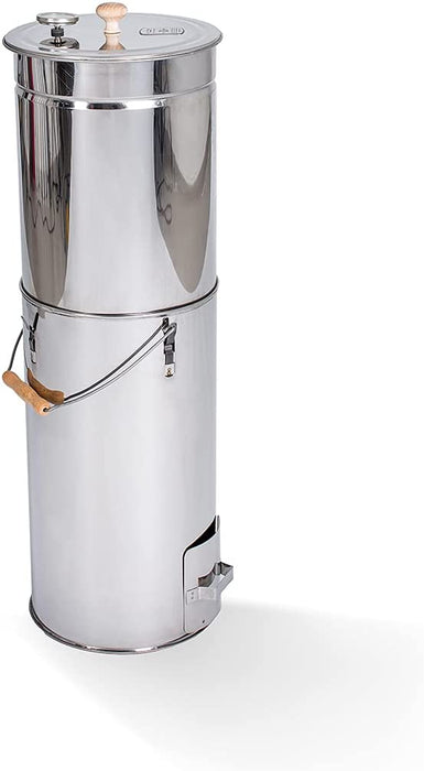 Hochwertiger Räucherofen/Räucherschrank aus Edelstahl - Holzfeuerung I Geeignet für Fische I Tragbarer Smoker 53-90cm I Passen bequem 4kg Fleisch