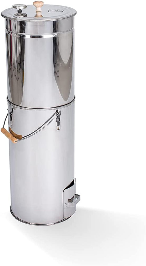 Hochwertiger Räucherofen/Räucherschrank aus Edelstahl - Holzfeuerung I Geeignet für Fische I Tragbarer Smoker 53-90cm I Passen bequem 4kg Fleisch